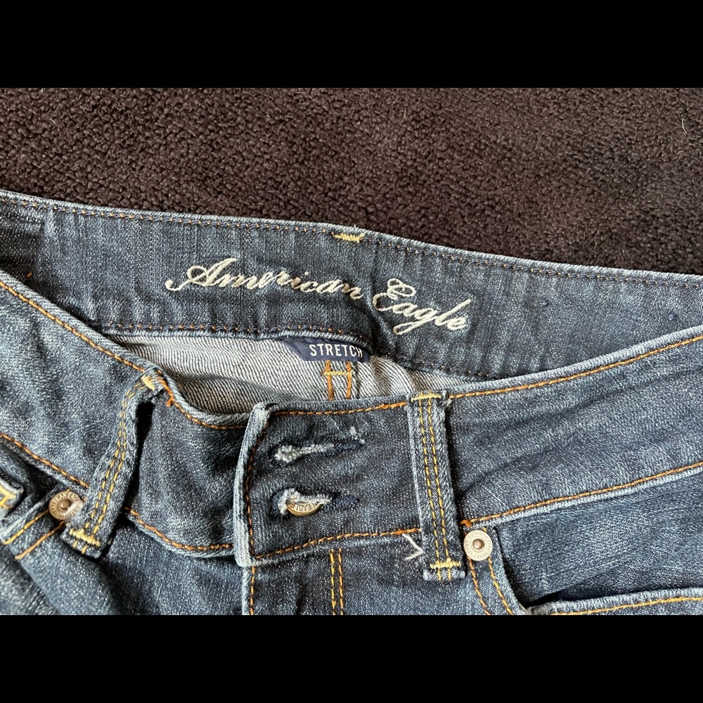 American Eagle stretch crop jeans